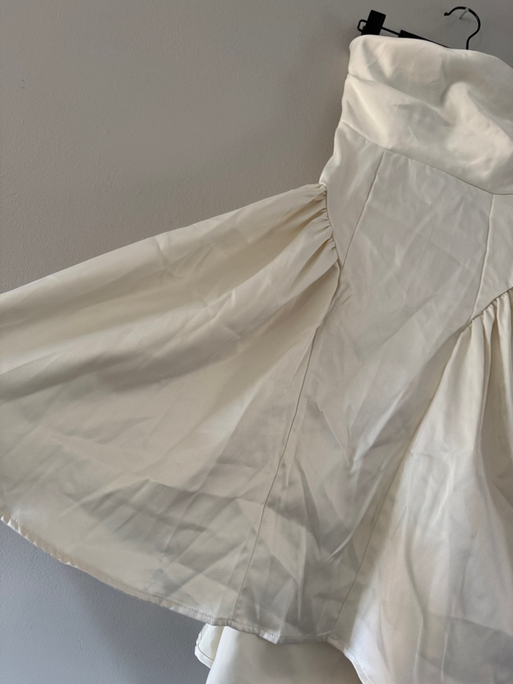 Strapless Cream Cocktail Dress - Picture 3 of 8